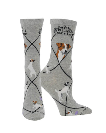 WHD socks Gray / Medium Jack Russell Terrier Socks Perfect Dog Lovers Gift