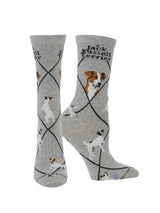 WHD socks Gray / Medium Jack Russell Terrier Socks Perfect Dog Lovers Gift