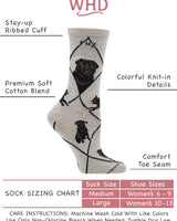 WHD socks Gray / Medium Pug Socks for Women | Perfect Dog Lovers Gift