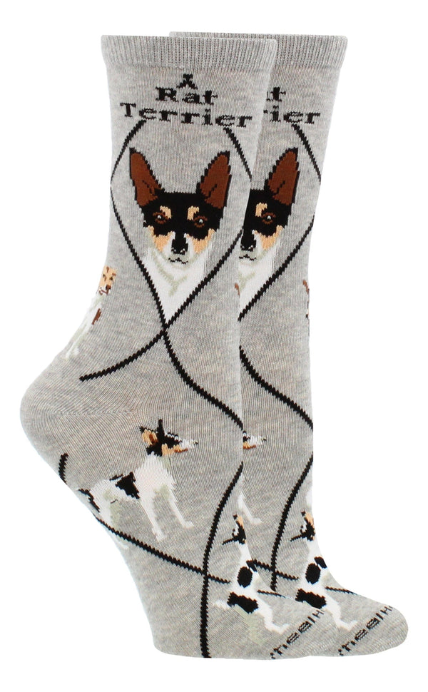 WHD socks Gray / Medium Rat Terrier Socks Perfect Dog Lovers Gift