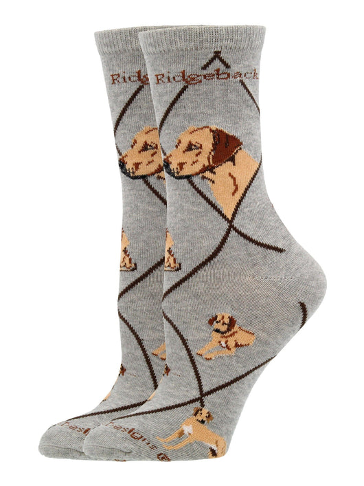 WHD socks Gray / Medium Rhodesian Ridgeback Socks Perfect Dog Lovers Gift