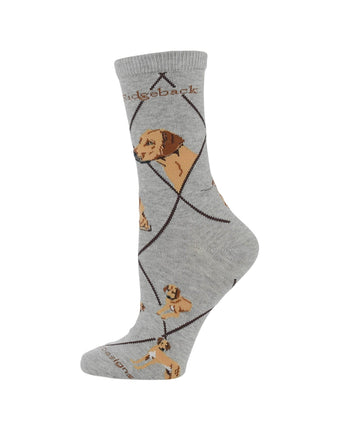 WHD socks Gray / Medium Rhodesian Ridgeback Socks Perfect Dog Lovers Gift