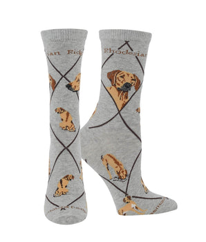WHD socks Gray / Medium Rhodesian Ridgeback Socks Perfect Dog Lovers Gift