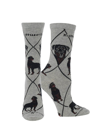 WHD socks Gray / Medium Rottweiler Socks Perfect Dog Lovers Gift