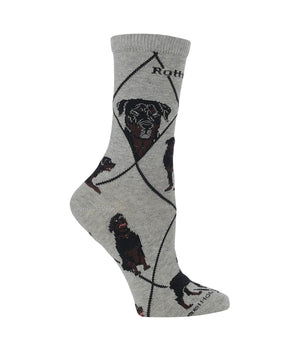 WHD socks Gray / Medium Rottweiler Socks Perfect Dog Lovers Gift