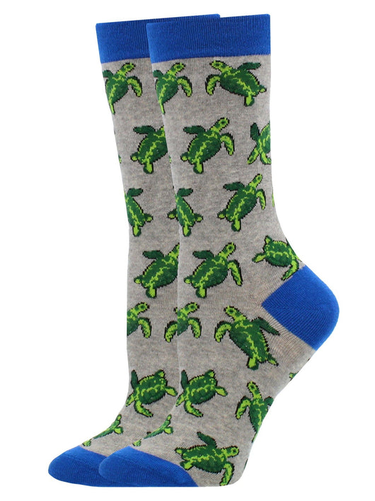 WHD socks Gray / Medium Sea Turtle Socks Perfect Sea Turtle Lovers Gift
