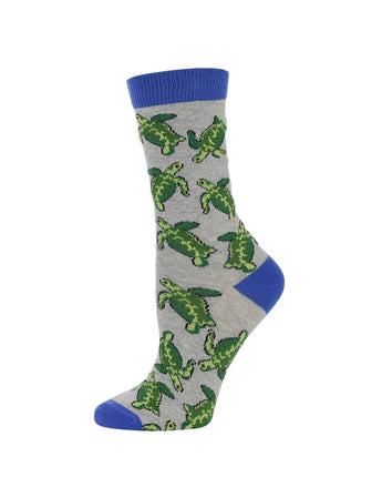 WHD socks Gray / Medium Sea Turtle Socks Perfect Sea Turtle Lovers Gift