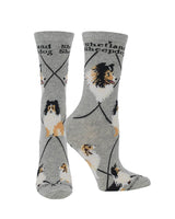 WHD socks Gray / Medium Shetland Sheepdog Socks Perfect Dog Lovers Gift
