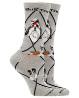 WHD socks Gray / Medium Shih Tzu Socks Perfect Dog Lovers Gift