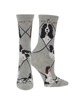 WHD socks Gray / Medium Springer Spaniel Socks Perfect Dog Lovers Gift