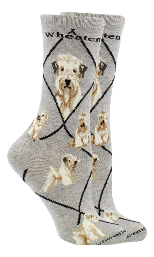 WHD socks Gray / Medium Wheaten Terrier Socks Perfect Dog Lovers Gift