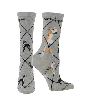 WHD socks Gray / Medium Whippet Socks Perfect Dog Lovers Gift