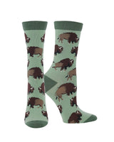 WHD socks Green / Medium Buffalo Socks Perfect Animal Lovers Gift