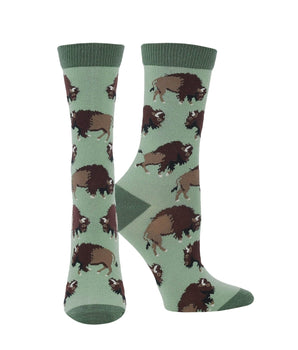WHD socks Green / Medium Buffalo Socks Perfect Animal Lovers Gift