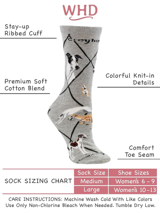 WHD socks Greyhound Socks Perfect Dog Lovers Gift