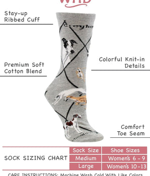 WHD socks Greyhound Socks Perfect Dog Lovers Gift