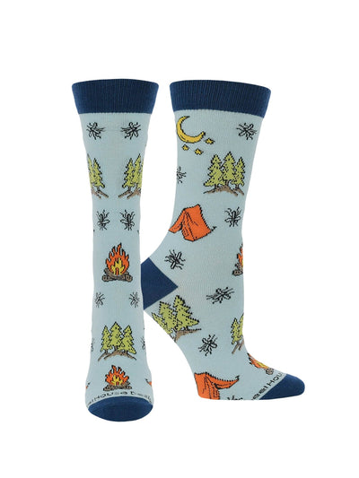 WHD socks Light Blue / Large Camping Socks Perfect Outdoors Lover Gift