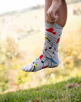 WHD socks Light Gray / Medium Bird Song Socks Perfect Bird Lovers Gift