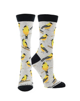 WHD socks Light Gray / Medium Goldfinch Socks Perfect Bird Lovers Gift