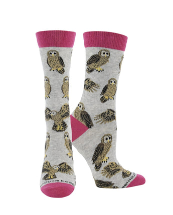 WHD socks Light Gray / Medium Owl Socks Perfect Bird Lovers Gift
