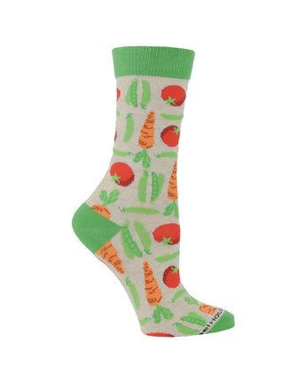 WHD socks Oatmeal/Ash Heather / Medium WHD Veggie Socks | Gifts for Veggie Lovers | 1-Pack/2-Pack