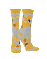 WHD socks Oatmeal Heather / Medium WHD Bee Socks | Gifts for Bee Lovers | 1-Pack/2-Pack