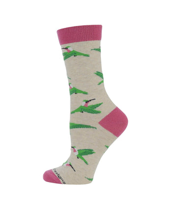 WHD socks Oatmeal / Medium Hummingbird Bird Socks Perfect Bird Lovers Gift