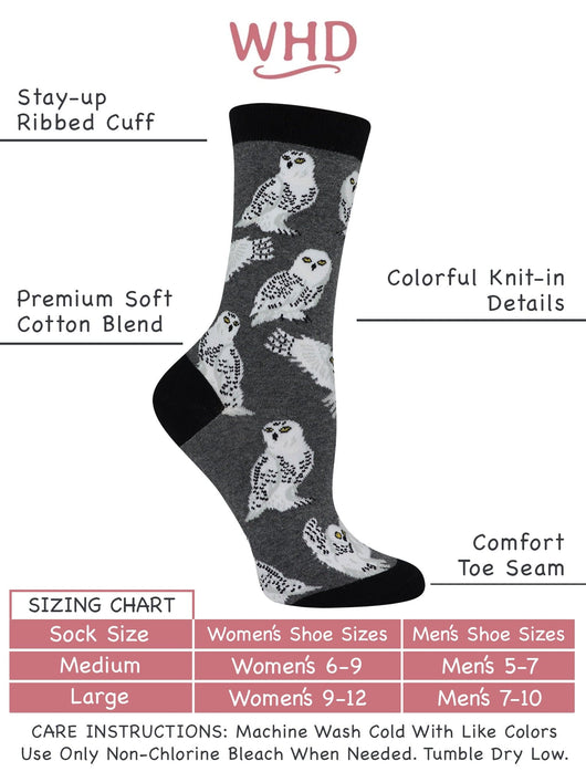 WHD socks Owl Socks Perfect Bird Lovers Gift