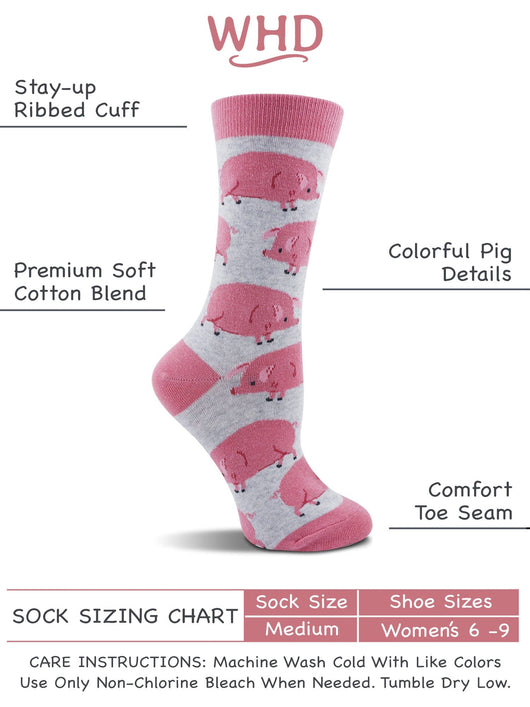 WHD socks Pig Socks for Women | Gifts for Pig Lovers