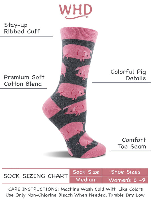 WHD socks Pig Socks for Women | Gifts for Pig Lovers