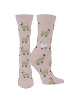 WHD socks Pink Heather / Medium WHD Cute Fuzzy Llama Socks for Women
