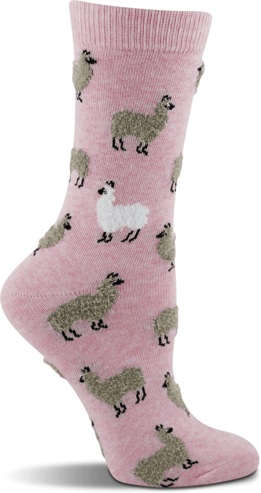 WHD Cute Fuzzy Llama Socks for Women