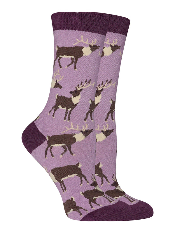 WHD socks Purple / Medium Elk Socks Perfect Animal Lovers Gift
