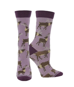 WHD socks Purple / Medium Elk Socks Perfect Animal Lovers Gift
