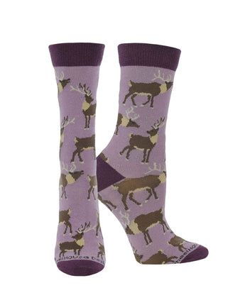 WHD socks Purple / Medium Elk Socks Perfect Animal Lovers Gift
