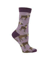 WHD socks Purple / Medium Elk Socks Perfect Animal Lovers Gift