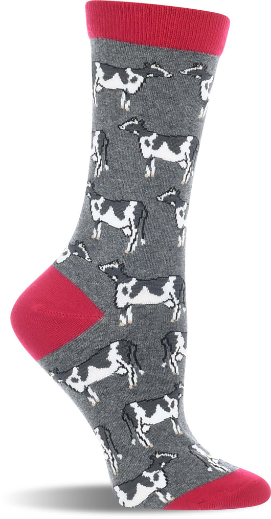 WHD socks Raspberry / Large WHD Cows Socks 2-Pack or 1-Pack