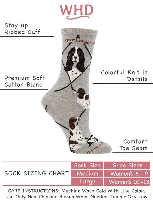 WHD socks Springer Spaniel Socks Perfect Dog Lovers Gift
