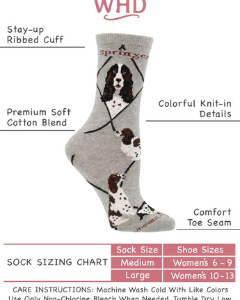 WHD socks Springer Spaniel Socks Perfect Dog Lovers Gift