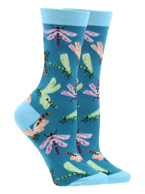 WHD socks Teal / Medium Dragonfly Socks Perfect Outdoor Lovers Gift