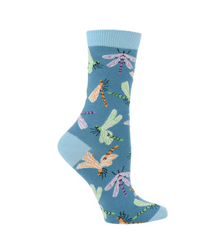 WHD socks Teal / Medium Dragonfly Socks Perfect Outdoor Lovers Gift
