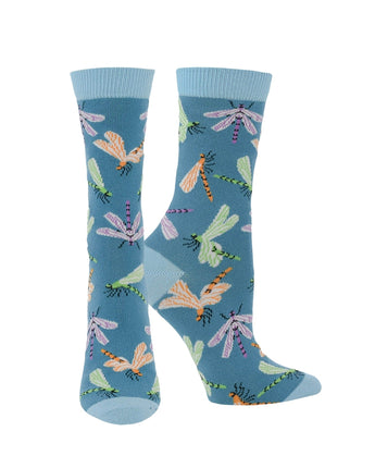 WHD socks Teal / Medium Dragonfly Socks Perfect Outdoor Lovers Gift