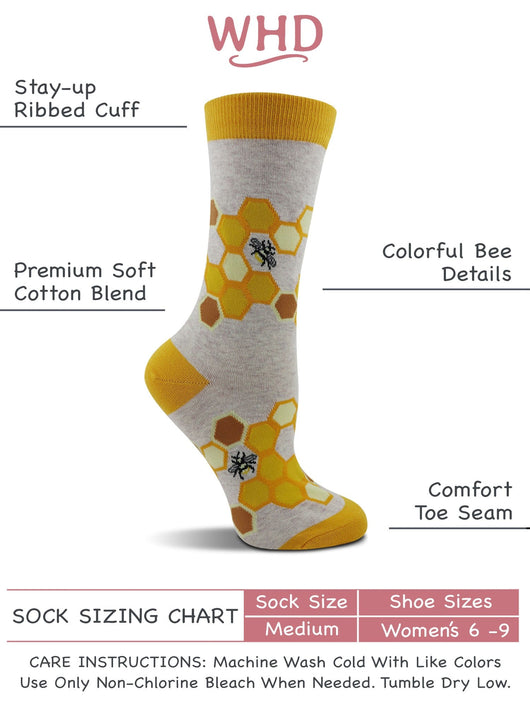 WHD socks WHD Bee Socks 2-Pack or 1-Pack