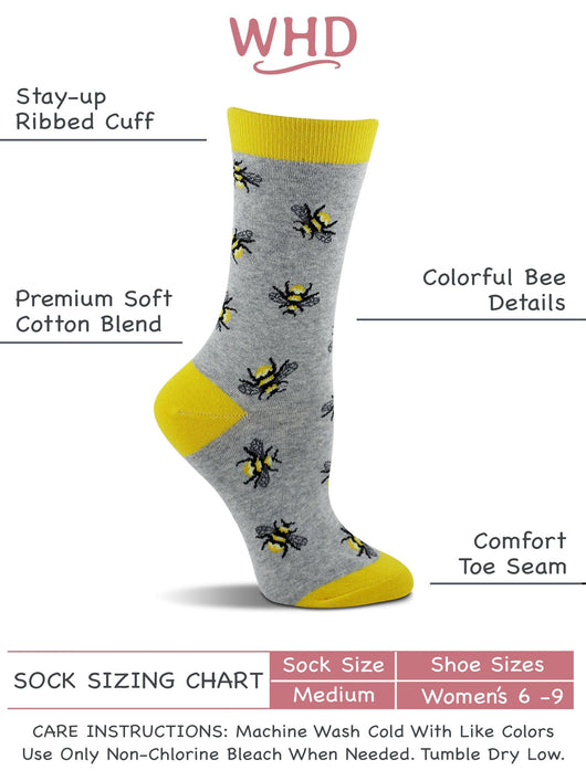 WHD socks WHD Bee Socks 2-Pack or 1-Pack