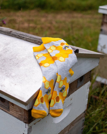 WHD socks WHD Bee Socks | Gifts for Bee Lovers | 1-Pack/2-Pack