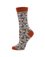 WHD socks WHD Cattle Crew Socks for Women & Men | Gift for Cow Lovers, Barnyard Fun