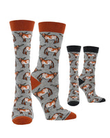 WHD socks WHD Cattle Crew Socks for Women & Men | Gift for Cow Lovers, Barnyard Fun