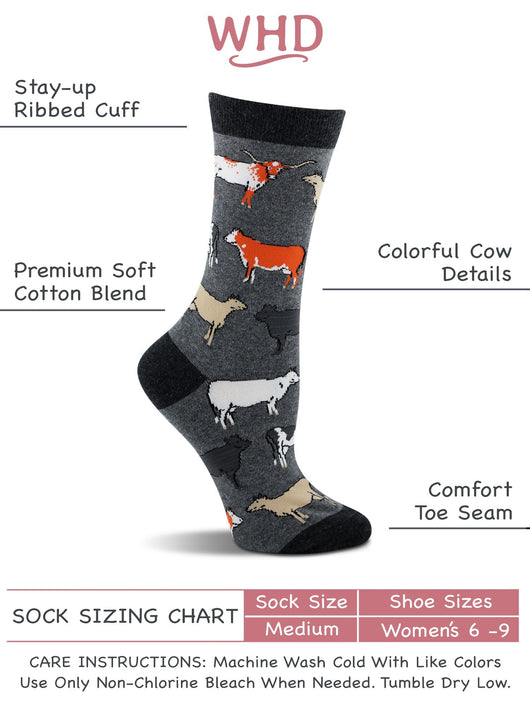 WHD socks WHD Cows Socks 2-Pack or 1-Pack