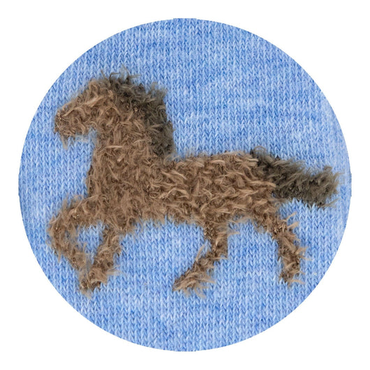 WHD socks WHD Cute Fuzzy Horse Socks for Women | Gift for Horse Lovers