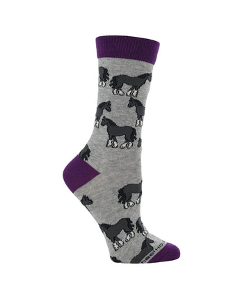 WHD socks WHD Multi Horse Socks | Gift for Horse Lovers | 2-Pack